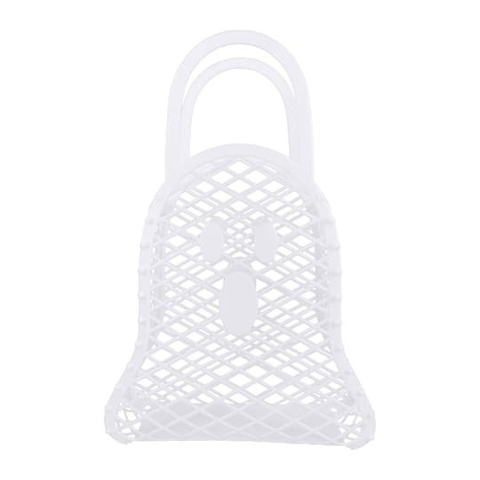 Michaels, Reusable Ghost Shaped Jelly Tote by Celebrate It™ – Category: Halloween Party Supplies